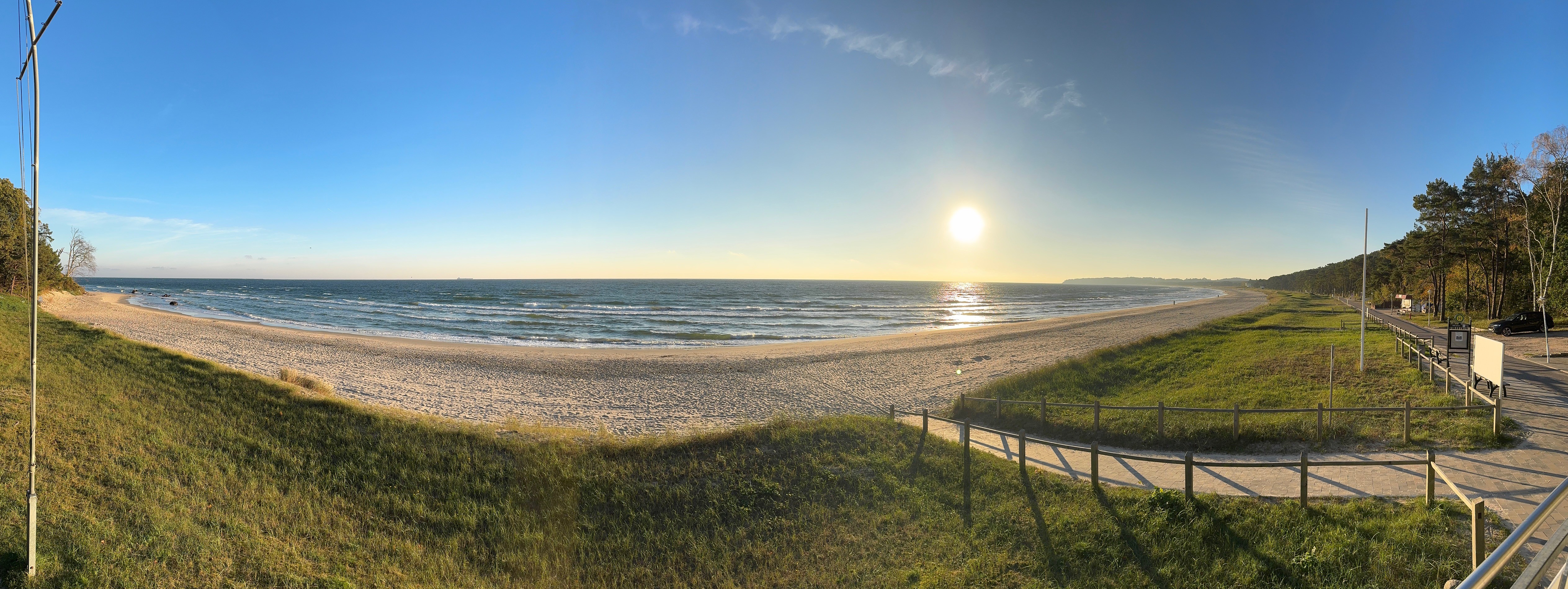 Südstrand von Sellin an einem ruhigen Herbsttag