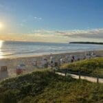 Sonnenuntergang am Strand von Sellin auf Rügen