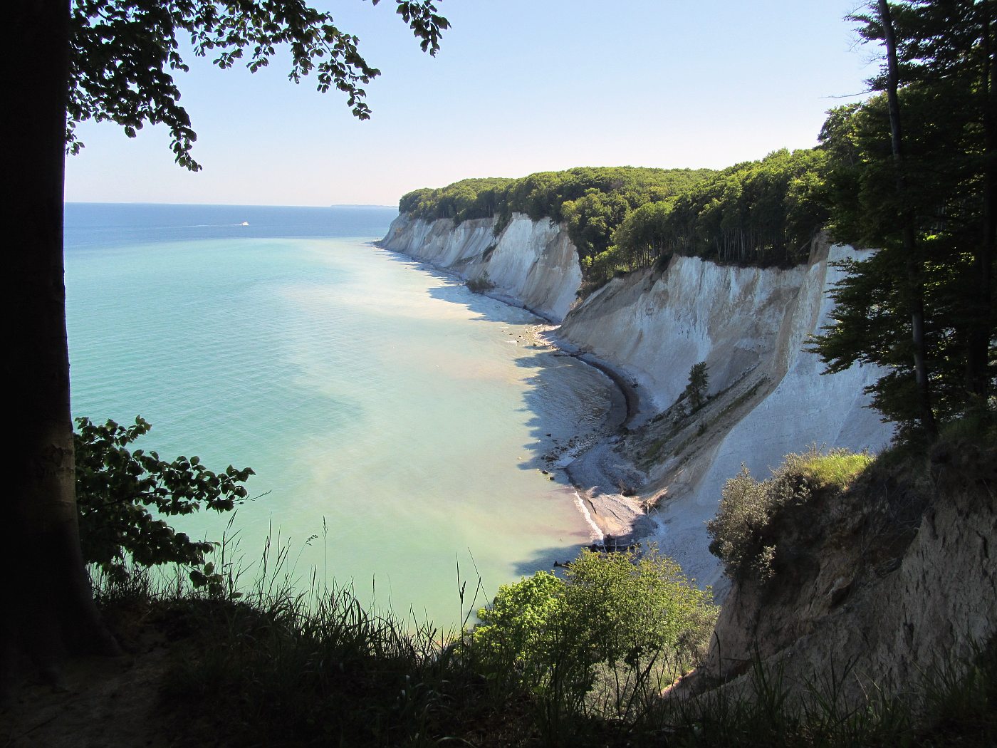 Kreideküste im Nationalpark Jasmund, Blick von der Ernst-Moritz-Arndt-Sicht
