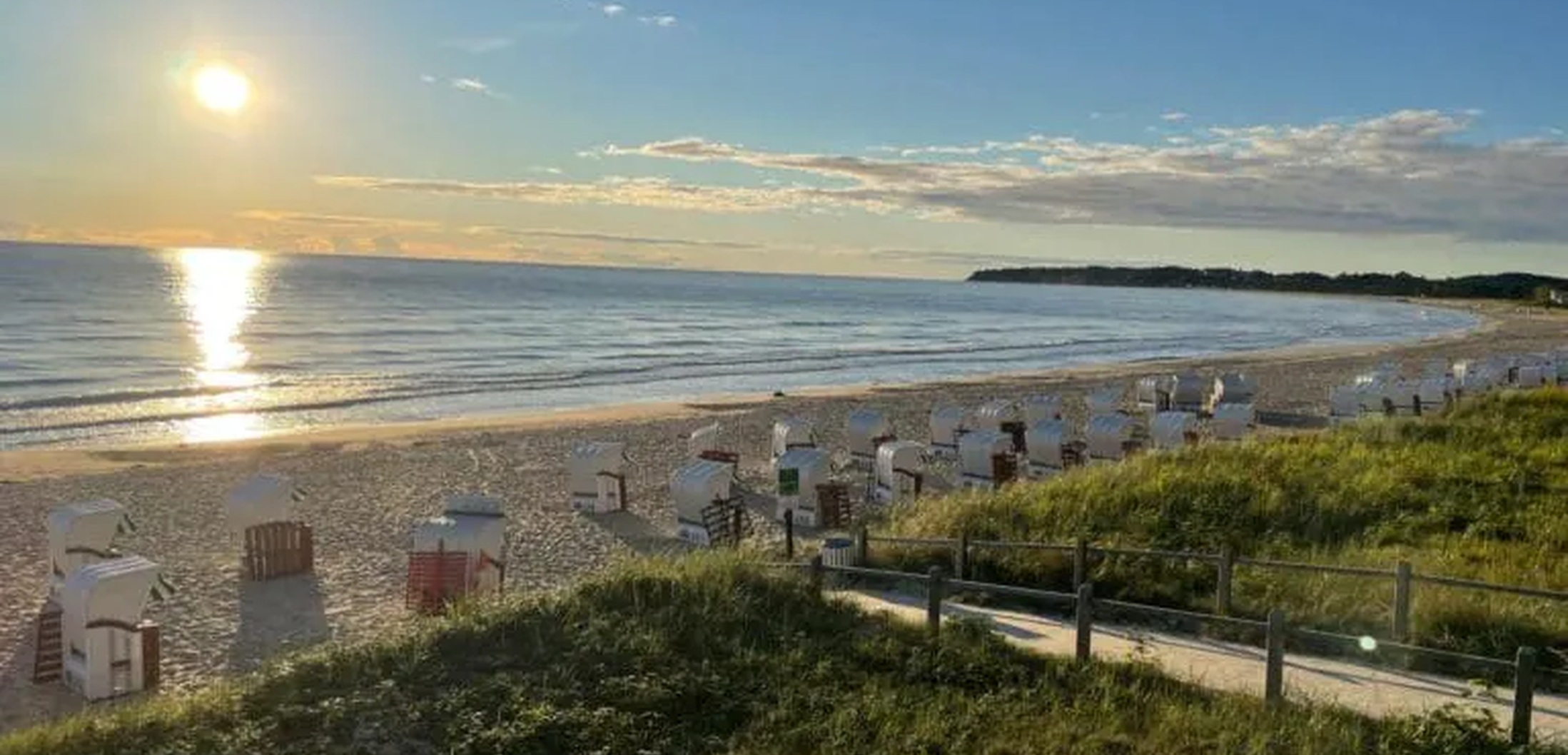 Sommerlicher Strand in Sellin auf Rügen
